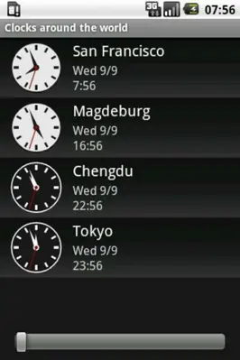 Clocks around the world android App screenshot 3